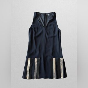 ARCHIVAL Versus Versace 2016 Metallic Pleat Mini Dress | IT 40 (Fits US 4-6)